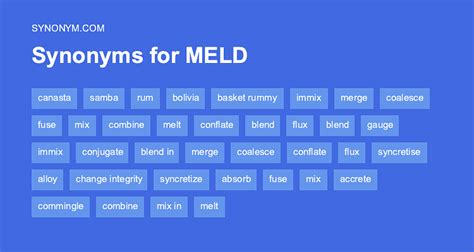 synonyms of meld|Another word for MELD > Synonyms & Antonyms.